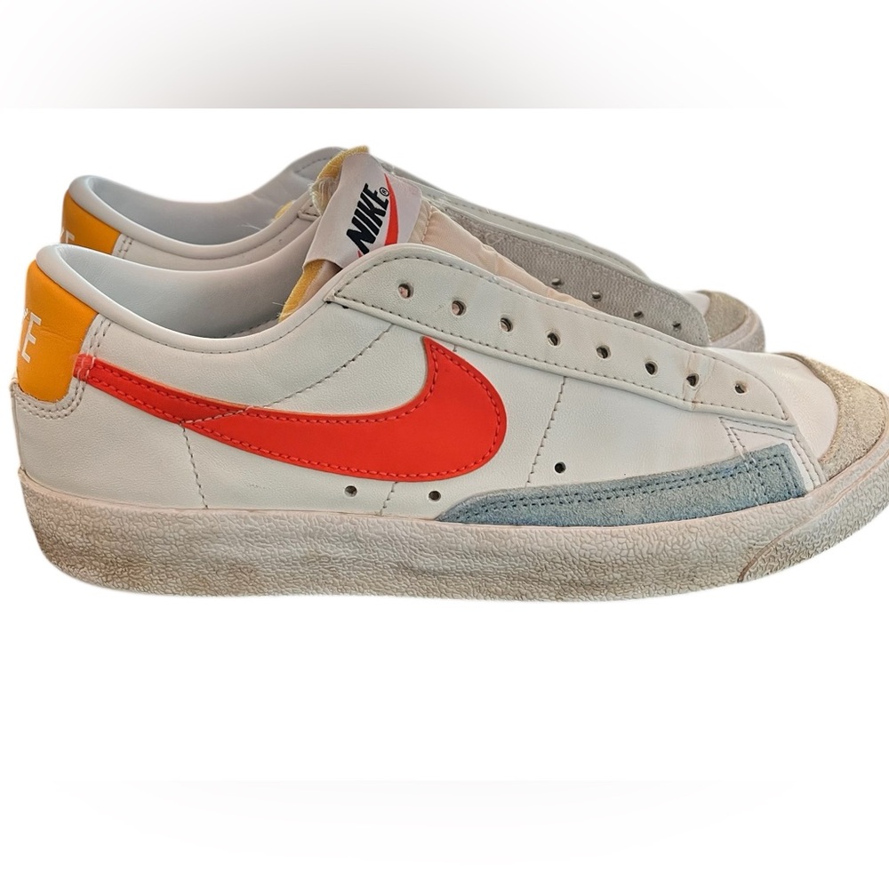 Nike White and Orange Sneakers